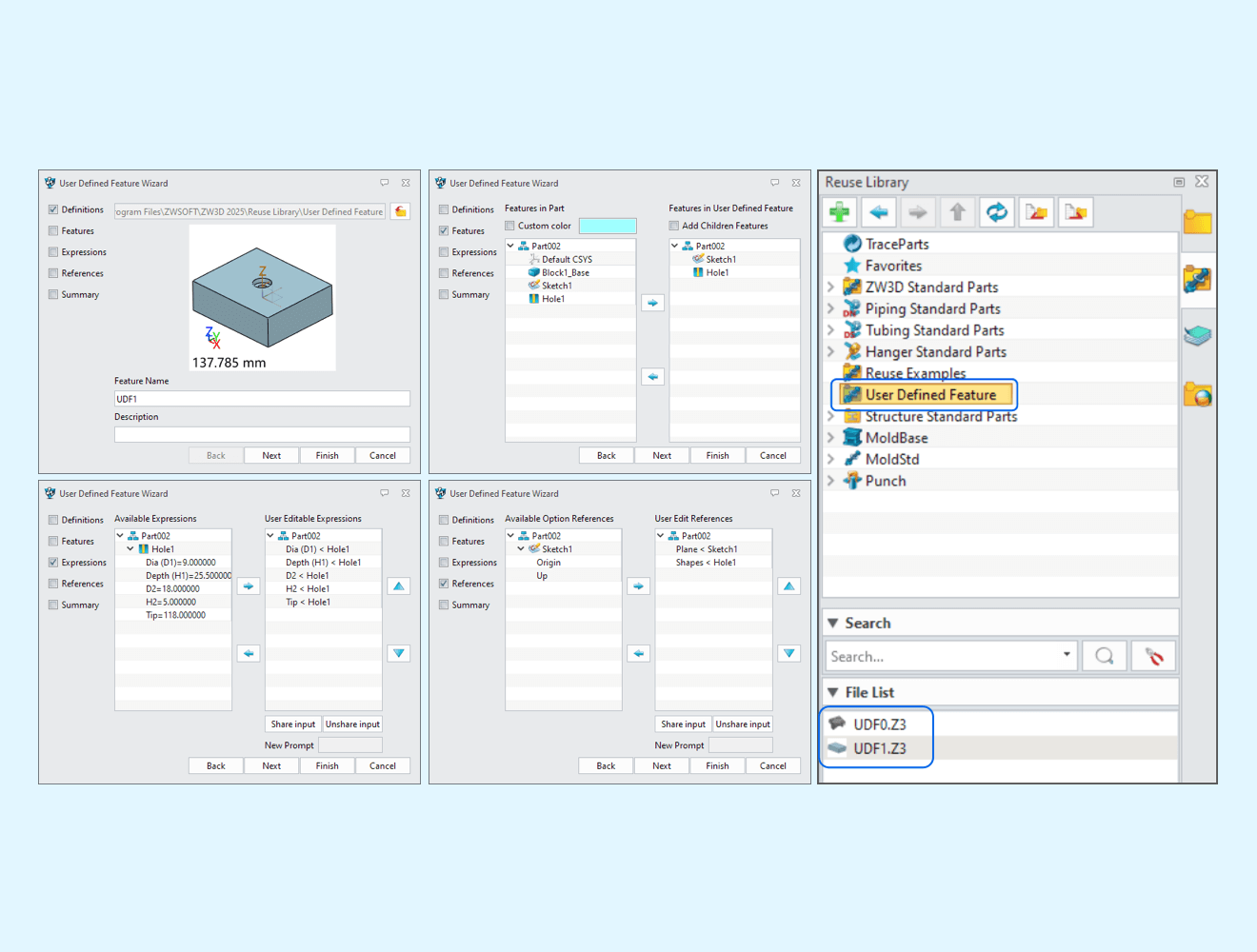 Customizable UDF library