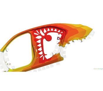 Flow and temperature distribution