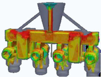 Solidification of investment casting