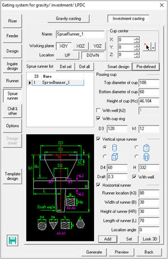 Gating Design Advisor for investment casting